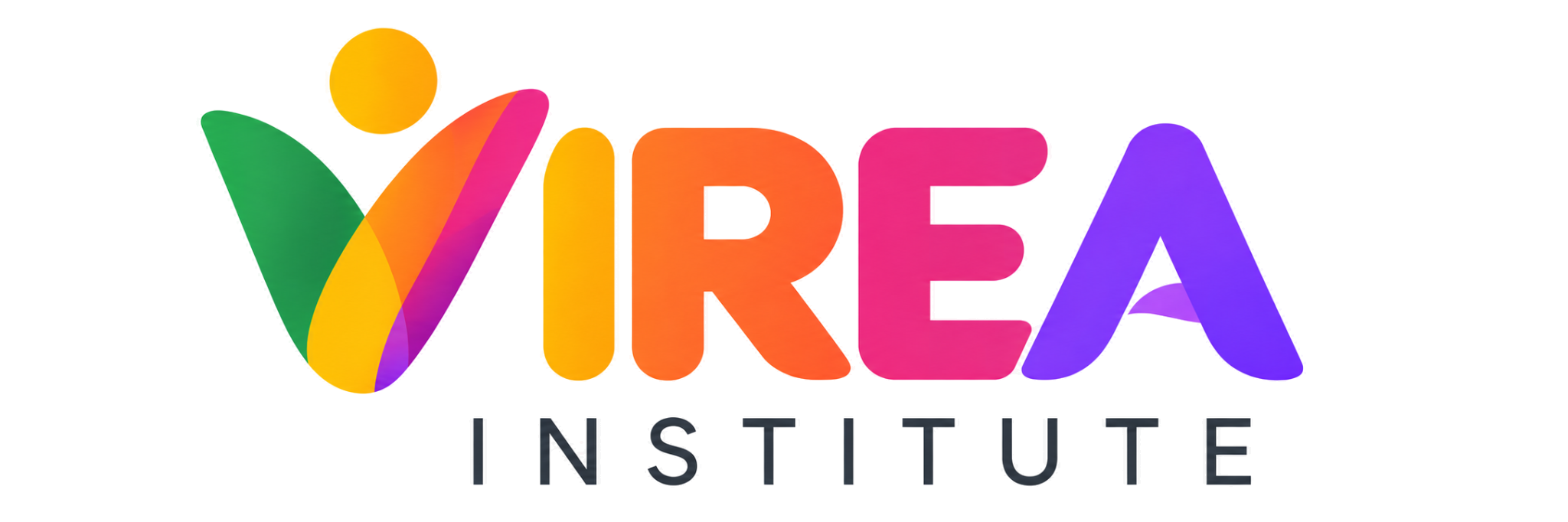 VIREA Institute — colorful V logo